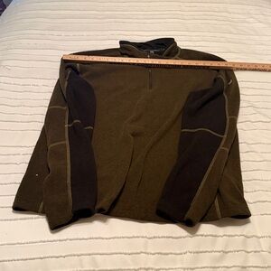 KUHL Sweatshirt Mens 2XL Green Kashmira Pullover 1/2 Zip Lightweight Outdoor